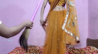 She Wore A Yellow Saree And Got Fucked By Her Boss